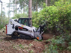 FAE mulcher skid steer loader 